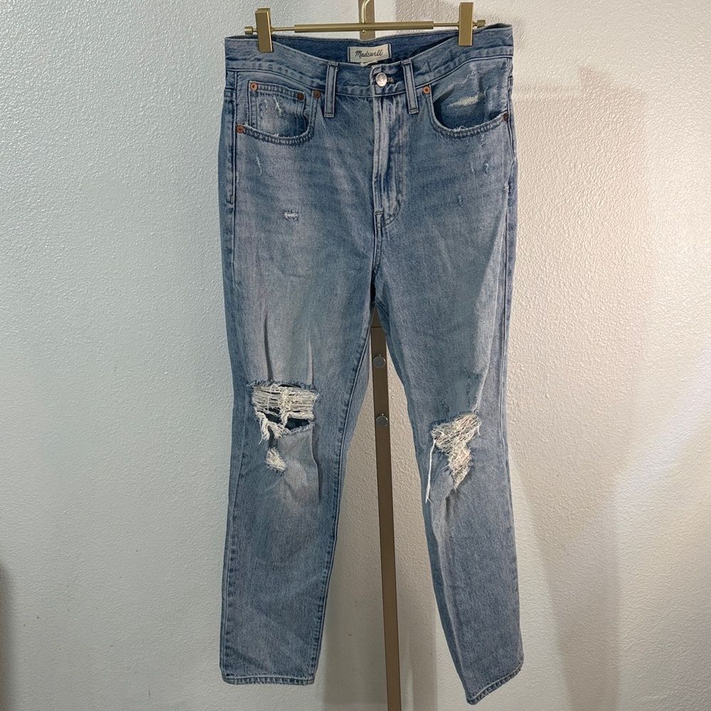 Madewell The Perfect Vintage Jean Distressed Light Wash Size 27